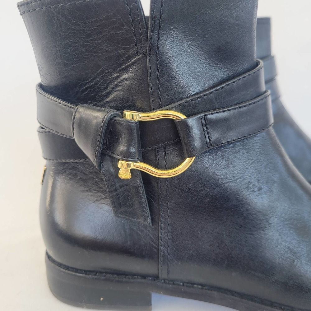 Sperry Women’s Clinton Black Leather Ankle Boots Size 6 NWOT - Picture 4 of 8